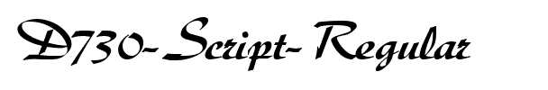 D730-Script Regular.ttf