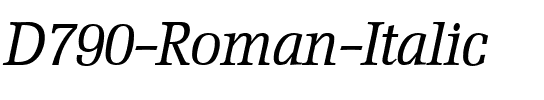D790-Roman Italic.ttf