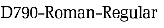 D790-Roman Regular.ttf