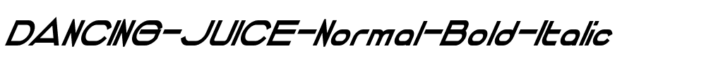 DANCING JUICE Bold Italic.otf