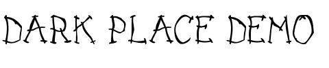 DARK PLACE_DEMO Regular.otf