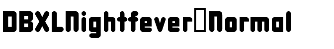 DBXLNightfever Normal.ttf