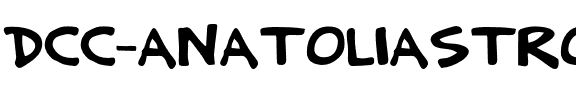 DCC – Anatolia Strong Regular.otf