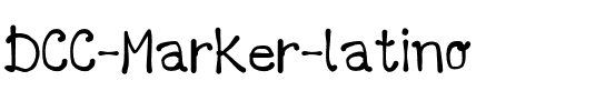 DCC – Marker latino Regular.ttf
