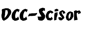 DCC - Scisor Regular.otf