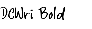 DCWri Bold Bold.ttf