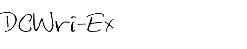DCWri Ex Regular.ttf