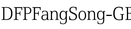 DFPFangSong-GB Regular.ttf