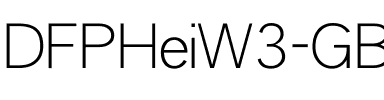 DFPHeiW3-GB5 Regular.ttf