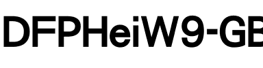DFPHeiW9-GB5 Regular.ttf