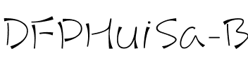 DFPHuiSa-B5 Regular.ttf