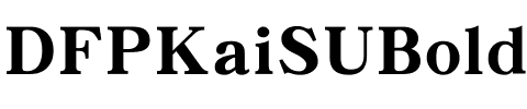 DFPKaiSUBold-B5 Regular.ttf