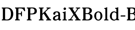 DFPKaiXBold-B5 Regular.ttf