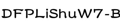 DFPLiShuW7-B5 Regular.ttf