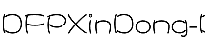 DFPXinDong-B5 Regular.ttf