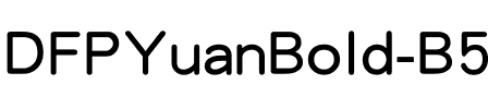 DFPYuanBold-B5 Regular.ttf