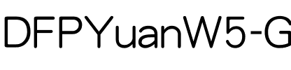 DFPYuanW5-GB5 Regular.ttf