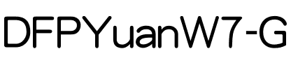 DFPYuanW7-GB5 Regular.ttf