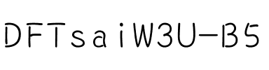 DFTsaiW3U-B5 Regular.ttf