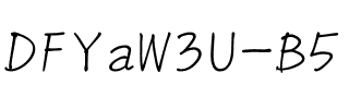 DFYaW3U-B5 Regular.ttf