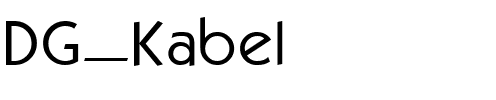 DG_Kabel Normal.ttf