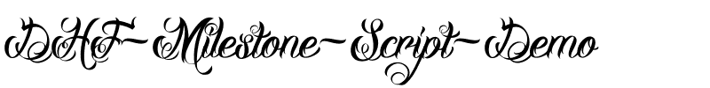 DHF Milestone Script Demo Regular.ttf
