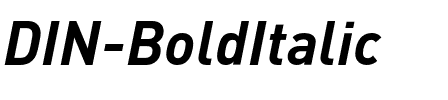 DIN-BoldItalic Regular.otf