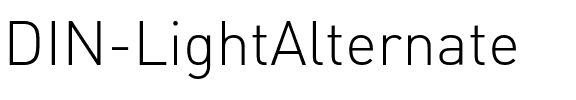 DIN LightAlternate Regular.otf