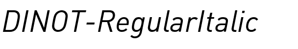 DINOT-RegularItalic Regular.otf