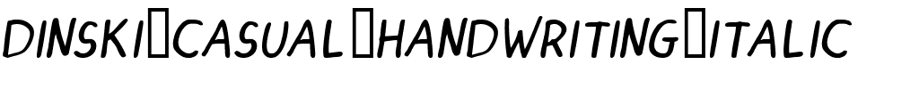 DINSKI CASUAL HANDWRITING Italic.ttf