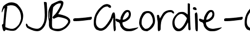 DJB Geordie Girl Normal.ttf