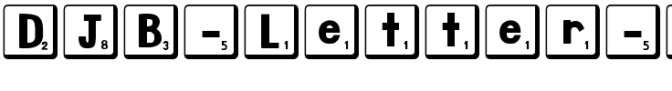 DJB Letter Game Tiles 2 Normal.ttf