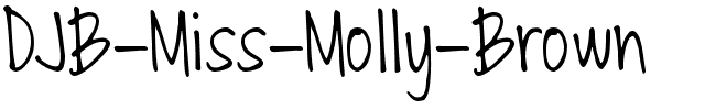DJB Miss Molly Brown Normal.ttf