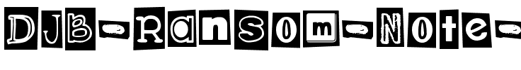 DJB Ransom Note Clipped Normal.ttf