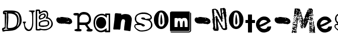 DJB Ransom Note Messy Normal.ttf