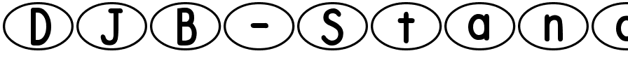 DJB Standardized Test Oval 2 Normal.ttf