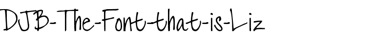 DJB The Font that is Liz Normal.ttf
