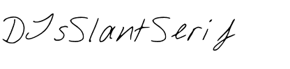 DJsSlantSerif Medium.ttf