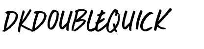 DK Double Quick Regular.otf