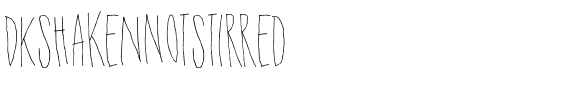 DK Shaken Not Stirred Regular.otf