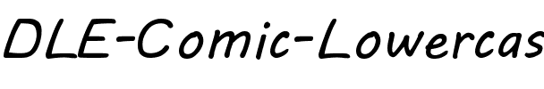 DLE Comic Lowercase Normal.ttf