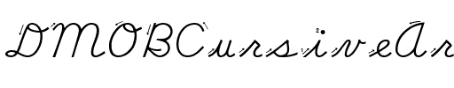 DMOBCursiveArrow Regular.ttf