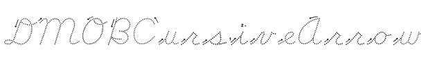 DMOBCursiveArrowDot Regular.ttf