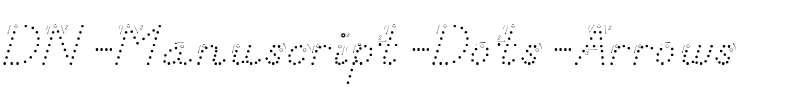 DN Manuscript Dots Arrows Regular.ttf