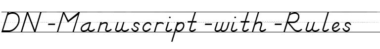 DN Manuscript with Rules Regular.ttf