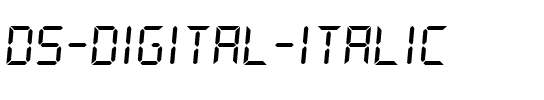 DS-Digital Italic.ttf