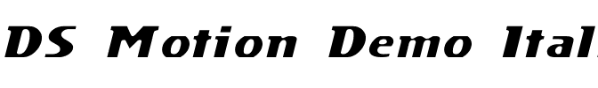 DS Motion Demo Italic.ttf