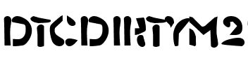 DTCDirtyM25 Regular.ttf