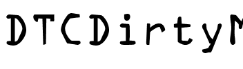 DTCDirtyM36 Regular.ttf