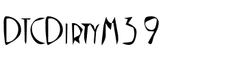 DTCDirtyM39 Regular.ttf